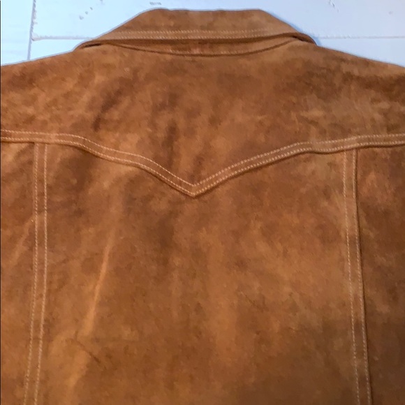 Vintage Gap Chocolate Suede Leather Jacket- Medium - Picture 12 of 13
